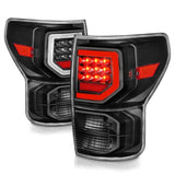 Anzo 07-11 Toyota Tundra Full LED Tailights Black Housing Clear Lens G2 (w/C Light Bars) ANZO Tail Lights  AXOPROS