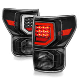 Anzo 07-11 Toyota Tundra Full LED Tailights Black Housing Clear Lens G2 (w/C Light Bars) ANZO Tail Lights  AXOPROS