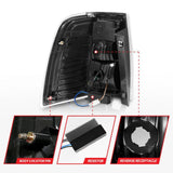 ANZO 07-17 Ford Expedition LED Taillights w/ Light Bar Black Housing Clear Lens ANZO Tail Lights  AXOPROS