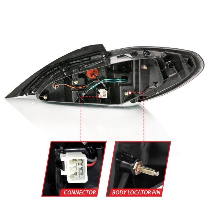 ANZO 10-13 Hyundai Genesis 2DR LED Taillights Smoke ANZO Tail Lights  AXOPROS