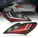 ANZO 10-13 Hyundai Genesis 2DR LED Taillights Smoke ANZO Tail Lights  AXOPROS