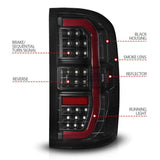 ANZO 14-18 GMC Sierra 1500 Full LED Taillights Black Housing Smoke Lens (w/C Light Bars) ANZO Tail Lights  AXOPROS