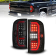 ANZO 14-18 GMC Sierra 1500 Full LED Taillights Black Housing Smoke Lens (w/C Light Bars) ANZO Tail Lights  AXOPROS
