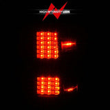 ANZO 15-19 Chevy Silverado 2500HD/3500HD (Factory Halogen Only) LED Tail Lights Black w/Clear Lens ANZO Tail Lights  AXOPROS