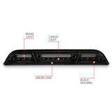 ANZO 15-20 Ford F-150 - F-450 LED Third Brake Light - Black Housing/Smoke Lens ANZO Lights Corner  AXOPROS