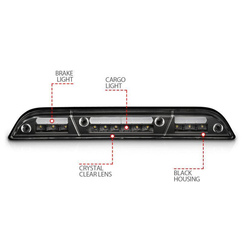 ANZO 15-20 Ford F-250 - F-550 LED Third Brake Light - Black Housing/Clear Lens ANZO Lights Corner  AXOPROS