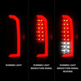 ANZO 15-21 Chevrolet Colorado Full LED Tail Lights w/ Red Lightbar Black Housing Smoke Lens ANZO Tail Lights  AXOPROS