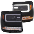 ANZO 16-17 Chevy Silverado 1500 Prjctr. Headlight Plank Styl. w/Amber (Only Work w/HID Equip. Truck) ANZO Headlights  AXOPROS