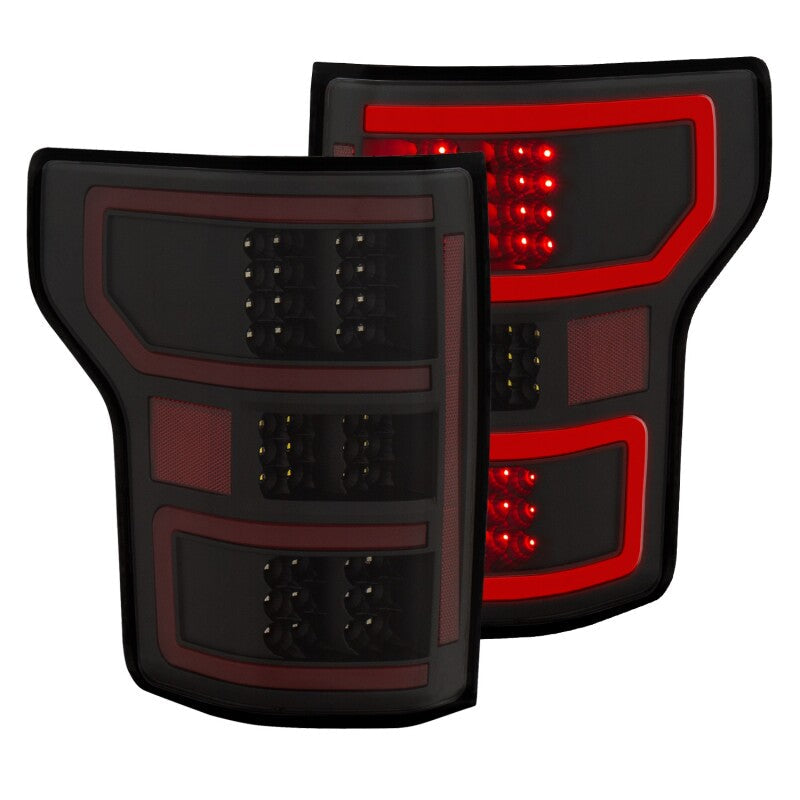 ANZO 18-19 Ford F-150 LED Taillights Black ANZO Tail Lights  AXOPROS