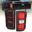 ANZO 18-19 Ford F-150 LED Taillights Black ANZO Tail Lights  AXOPROS