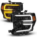 Anzo 19-21 GMC Sierra 1500 LED Projector Headlight w/Switchback+Sequential - Black ANZO Headlights  AXOPROS