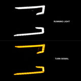 ANZO 19-22 Chevrolet Silverado 1500 LED Proj HL w/Lgt Bar SwBk Seq. Blk w/In. Light - Driver Side ON ANZO Headlights  AXOPROS