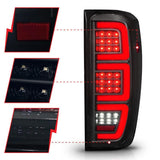 Anzo 19-23 GMC Sierra 1500/2500HD/3500HD Smoke Black Replacement Full LED Bar Tail Light ANZO Tail Lights  AXOPROS