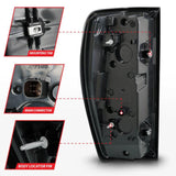 Anzo 19-23 GMC Sierra 1500/2500HD/3500HD Smoke Black Replacement Full LED Bar Tail Light ANZO Tail Lights  AXOPROS