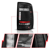 ANZO 19-24 RAM 2500/3500 Full LED Tail Lights SeqSig Black - Pair ANZO Tail Lights  AXOPROS