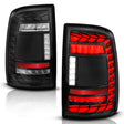 ANZO 19-24 RAM 2500/3500 Full LED Tail Lights SeqSig Black - Pair ANZO Tail Lights  AXOPROS