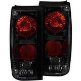 ANZO 1982-1994 Chevrolet S-10 Taillights Dark Smoke ANZO Tail Lights  AXOPROS