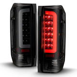 ANZO 1987-1996 Ford F-150 LED Taillights Black Housing Smoke Lens (Pair) ANZO Tail Lights  AXOPROS