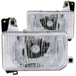 ANZO 1988-1989 Nissan Hardbody Crystal Headlights Chrome ANZO Headlights  AXOPROS