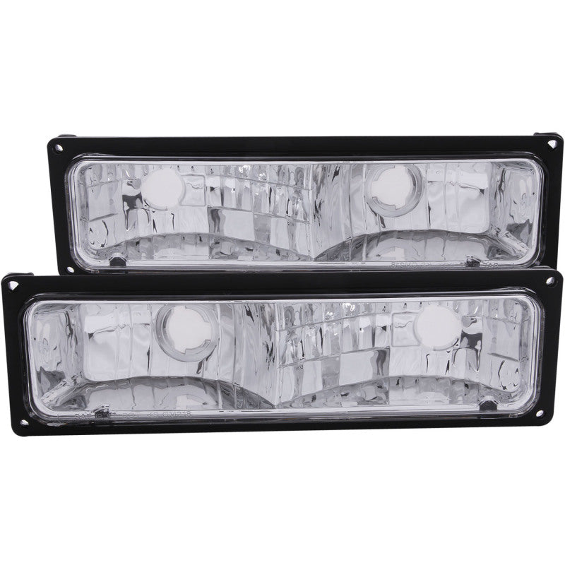 ANZO 1988-1998 Chevrolet C1500 Euro Parking Lights Black ANZO Lights Corner  AXOPROS