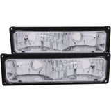 ANZO 1988-1998 Chevrolet C1500 Euro Parking Lights Black ANZO Lights Corner  AXOPROS