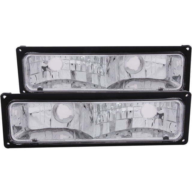 ANZO 1988-1998 Chevrolet C1500 Euro Parking Lights Black ANZO Lights Corner  AXOPROS
