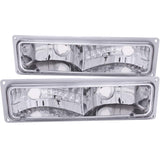 ANZO 1988-1998 Chevrolet C1500 Euro Parking Lights Chrome ANZO Lights Corner  AXOPROS
