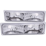 ANZO 1988-1998 Chevrolet C1500 Euro Parking Lights Chrome ANZO Lights Corner  AXOPROS