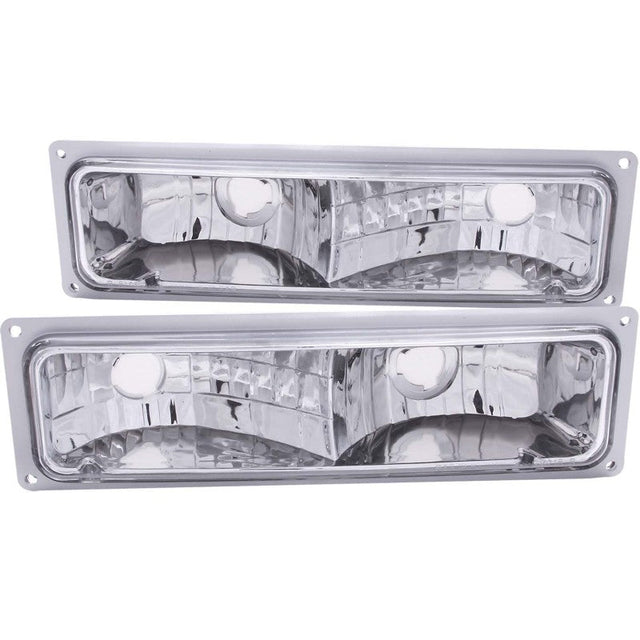ANZO 1988-1998 Chevrolet C1500 Euro Parking Lights Chrome ANZO Lights Corner  AXOPROS