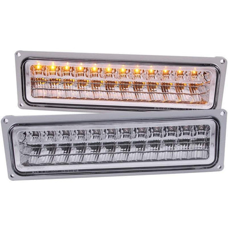 ANZO 1988-1998 Chevrolet C1500 LED Parking Lights Chrome ANZO Lights Corner  AXOPROS