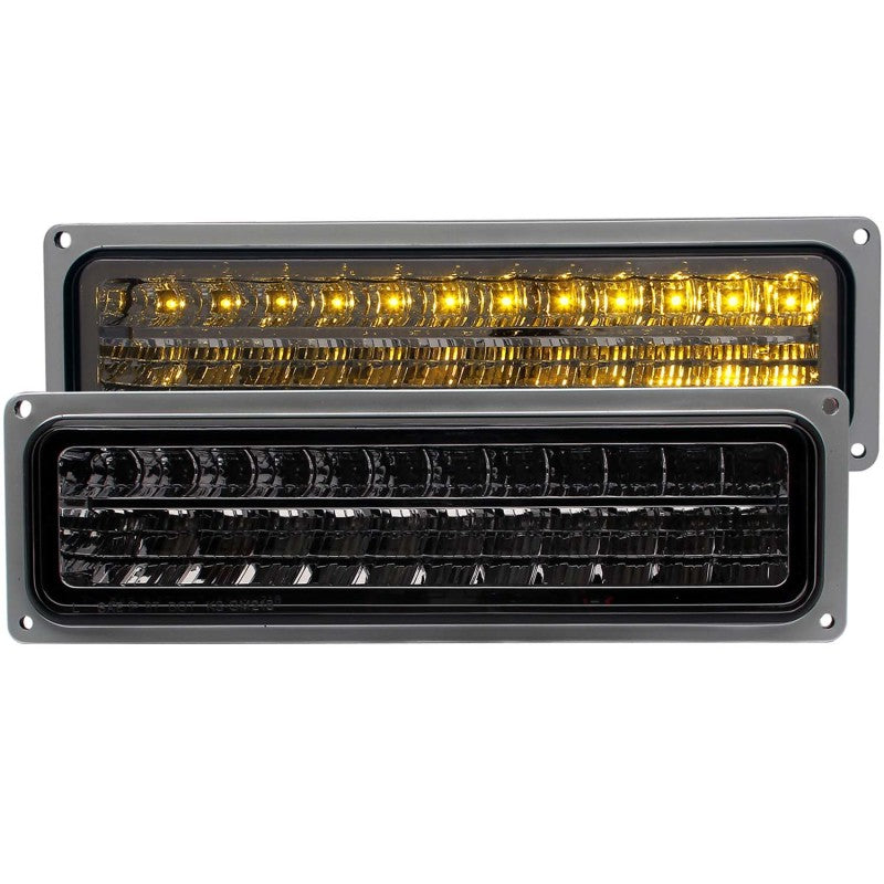 ANZO 1988-1998 Chevrolet C1500 LED Parking Lights Smoke ANZO Lights Corner  AXOPROS