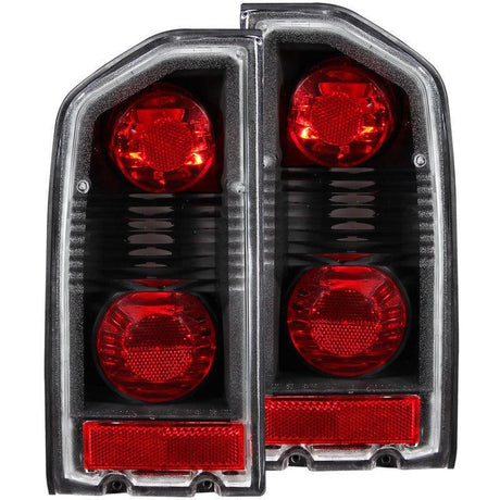 ANZO 1988-1998 Suzuki Vitara Taillights Black ANZO Tail Lights  AXOPROS