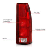 ANZO 1988-1999 Chevy C1500 Taillight Red/Clear Lens (OE Replacement) ANZO Tail Lights  AXOPROS