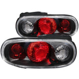 ANZO 1990-1997 Mazda Miata Taillights Black ANZO Tail Lights  AXOPROS