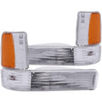 ANZO 1991-1996 Dodge Dakota Euro Parking Lights Chrome w/ Amber Reflector ANZO Lights Corner  AXOPROS