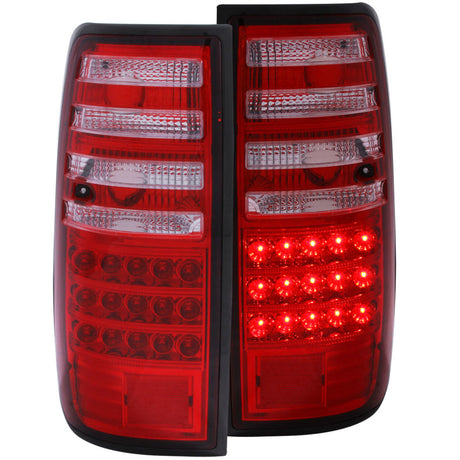 ANZO 1991-1997 Toyota Land Cruiser Fj LED Taillights Red/Clear ANZO Tail Lights  AXOPROS