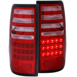 ANZO 1991-1997 Toyota Land Cruiser Fj LED Taillights Red/Clear ANZO Tail Lights  AXOPROS