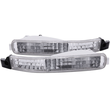 ANZO 1992-1993 Honda Accord Euro Parking Lights Chrome ANZO Lights Corner  AXOPROS