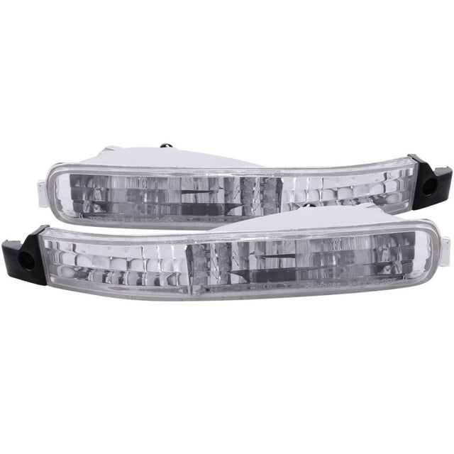 ANZO 1992-1993 Honda Accord Euro Parking Lights Chrome ANZO Lights Corner  AXOPROS