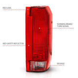 ANZO 1992-1996 Ford Bronco Taillight Red/Clear Lens (OE Replacement) ANZO Tail Lights  AXOPROS