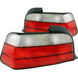 ANZO 1992-1998 BMW 3 Series E36 Coupe/Convertable Taillights Red/Clear ANZO Tail Lights  AXOPROS