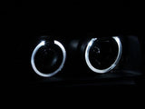 ANZO 1992-1998 BMW 3 Series E36 Projector Headlights w/ Halo Black (CCFL) G2 ANZO Headlights  AXOPROS