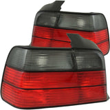 ANZO 1992-1998 BMW 3 Series E36 Sedan Taillights Red/Smoke ANZO Tail Lights  AXOPROS