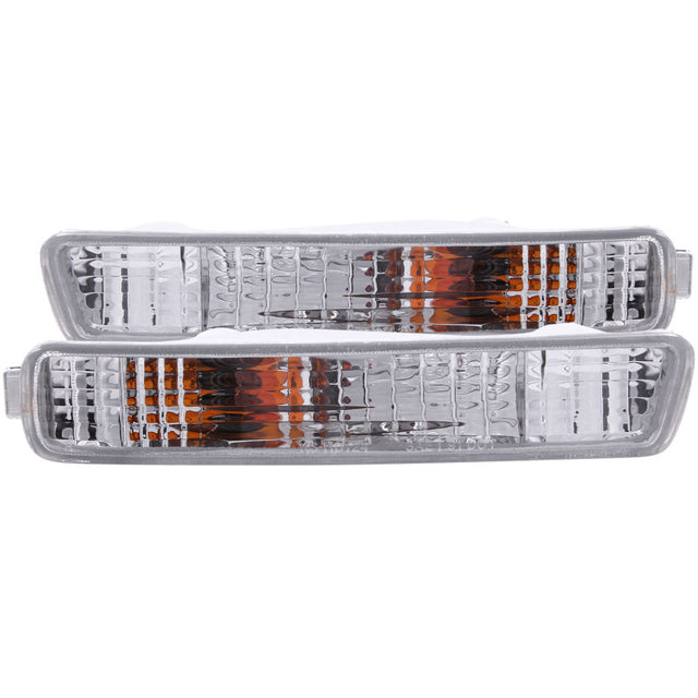 ANZO 1994-1995 Honda Accord Euro Parking Lights Chrome ANZO Lights Corner  AXOPROS