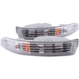 ANZO 1994-1997 Acura Integra Euro Parking Lights Chrome w/ Amber Reflector ANZO Lights Corner  AXOPROS