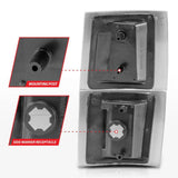 ANZO 1994-1998 Chevrolet Blazer Corner Lights Black Housing Clear Lens w/ Amber Reflector ANZO Lights Corner  AXOPROS