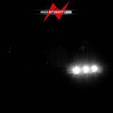 ANZO 1994-2001 Dodge Ram Crystal Headlights Black w/ LED ANZO Headlights  AXOPROS