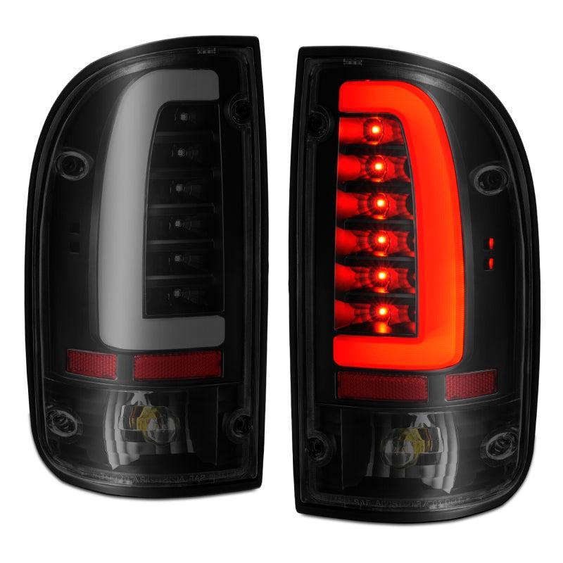 ANZO 1995-2000 Toyota Tacoma LED Taillights Black Housing Smoke Lens (Pair) ANZO Tail Lights  AXOPROS
