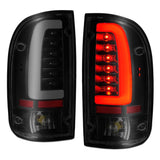 ANZO 1995-2000 Toyota Tacoma LED Taillights Black Housing Smoke Lens (Pair) ANZO Tail Lights  AXOPROS