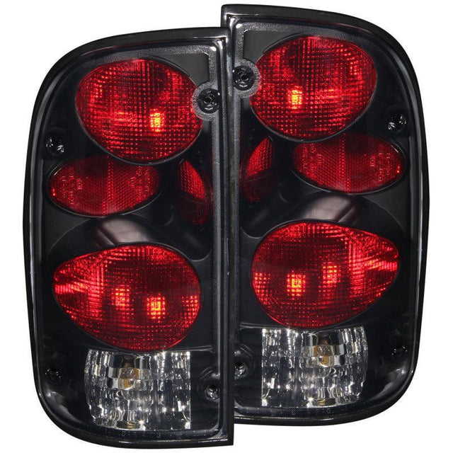 ANZO 1995-2000 Toyota Tacoma Taillights Dark Smoke G2 ANZO Tail Lights  AXOPROS